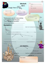 English Worksheet: Macbeth Act 1