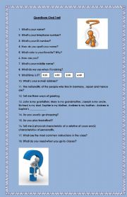 Questions for oral practice