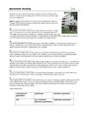 English Worksheet: Apartment Hunting in Canada