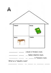 English worksheet: The house role play