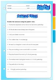 English Worksheet: Passive Voice