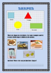 English worksheet: Shapes