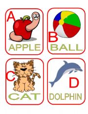 English Worksheet: ALPHABET PART 1/2 (A-L)