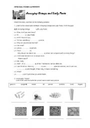 English Worksheet: Video Activity- Food