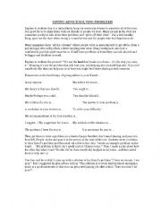 English Worksheet: Giving Advice