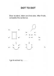 English Worksheet: Dot to dot