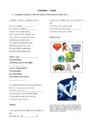 English worksheet: Intuition - Jewel