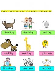 examples of adjectives for kids