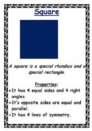 English Worksheet: Properties of quadrilaterals