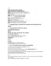 English Worksheet: want