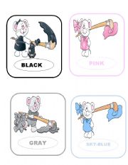 English Worksheet: Color mouse(part.3)