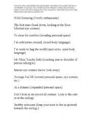 English Worksheet: Communication Roles