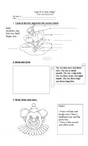 English Worksheet: Human body