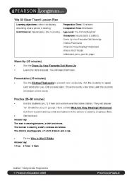 English Worksheet: lessen plan for clothing