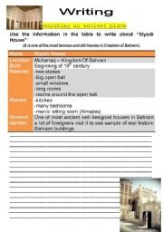 English Worksheet: describing an ancient place