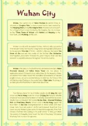 English Worksheet: An introduction to Wuhan 