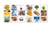 English Worksheet: Food bingo 1