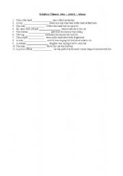 English Worksheet: Relatives
