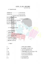 English worksheet: Love is all around by Wet wet wet