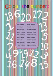 Colour the numbers!