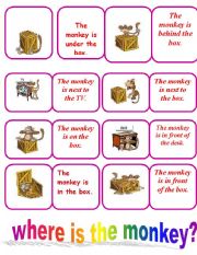 English Worksheet: did you find the monkey?