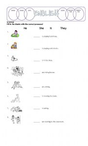 English worksheet: Grammar - Pronouns Worksheet