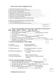 English Worksheet: Upper Intermediate exit test
