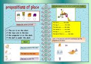 prepositions of place