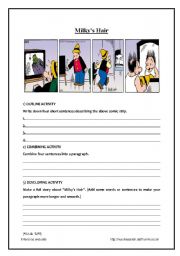 story-based writing activity