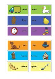 English Worksheet: Rhyming words