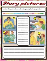 English Worksheet: story pictures