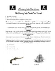 English Worksheet: Video Guide: pirates of the caribbean