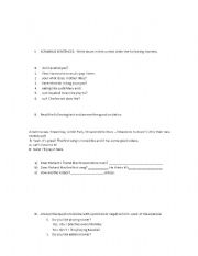 English Worksheet: likes