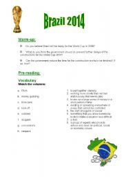 English Worksheet: Brazil - World Cup 2014