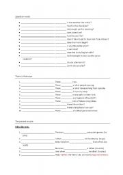 English Worksheet: mixed grammar ex
