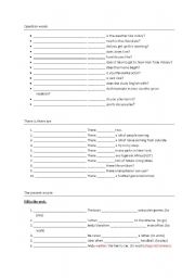 English worksheet: mixed grammar ex