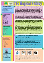 English Worksheet: The Magical Holiday-Florida