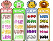 COLORS & NUMBERS- Bookmarks 