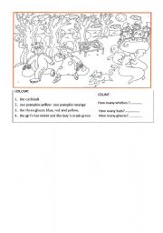 English Worksheet: HALLOWEEN