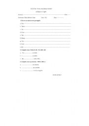 English Worksheet: test
