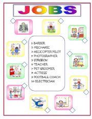 English worksheet: JOBS MATCHING