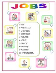 English Worksheet: JOBS MATCHING II