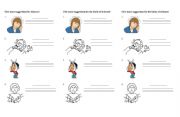 English Worksheet: Giving Suggestion