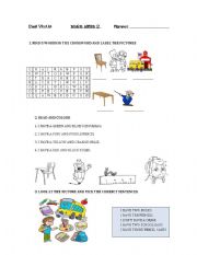 English worksheet: Written Test 