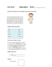 English worksheet: Written Test