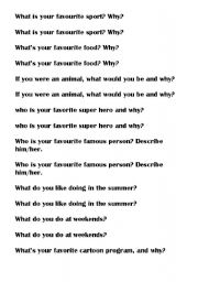 Conversation Questions