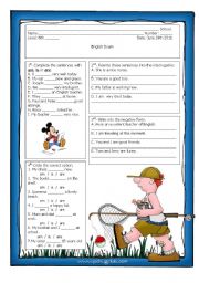 English Worksheet: verb to be