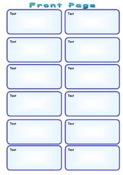 English worksheet: Speaking Cards Template (2 pages)