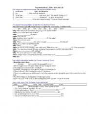 English Worksheet: Grammar test