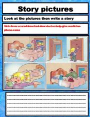 English Worksheet: story pictures